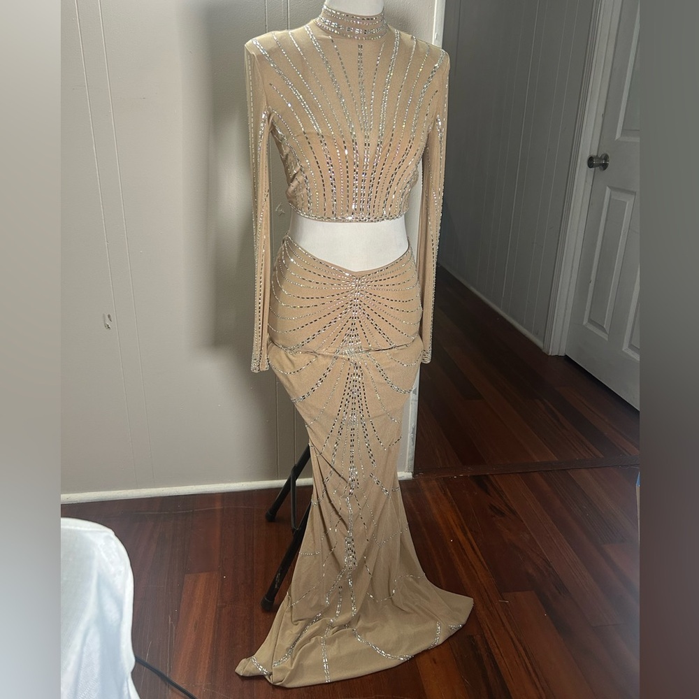 Two piece rhinestone set